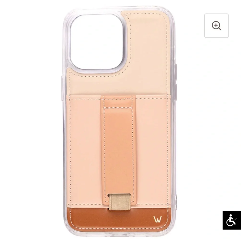 Walli iPhone 14 Pro Wallet Case Card Holder Creamsicle